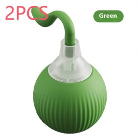 Interactive Cat Toy Ball Super Drive Cat Rolling Ball (Option: Magic Tail Style Green 2PCS)